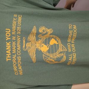 USMC Distressed T-Shirt Weapons Company 3/25